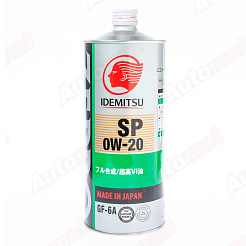 Моторное масло IDEMITSU ZEPRO ECO MEDALIST FS SP/GF-6A 0W20, 1л